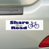 Deel de weg bumpersticker (Op auto)