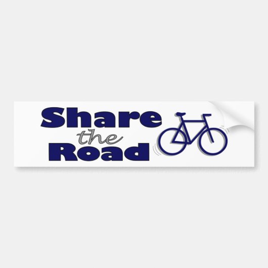 Deel de weg bumpersticker (Voorkant)