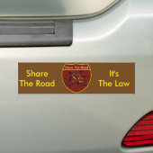 Deel de weg bumpersticker (Op auto)