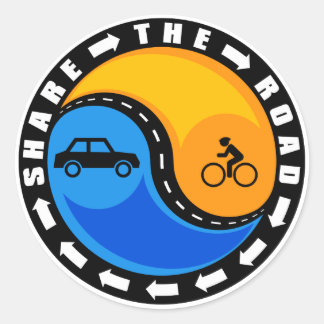 DEEL DE WEG RONDE STICKER