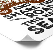 Deel de weg van deze oogst Seizoentractor Farmer Poster (Hoek)