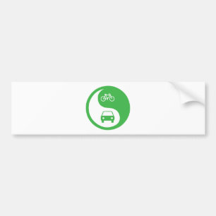 Deel de Weg Yin Yang Bumpersticker