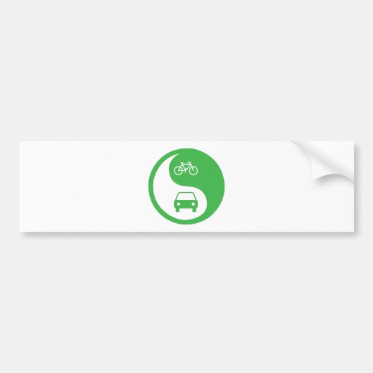 Deel de Weg Yin Yang Bumpersticker (Voorkant)