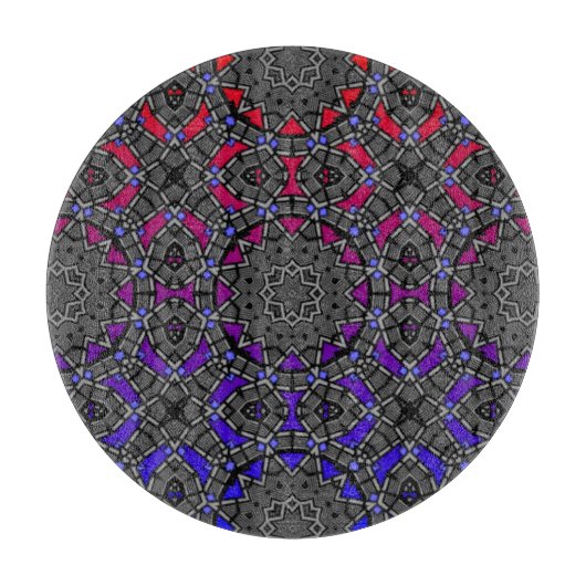 Deel dertien van de caleidoscoop art dertien snijplank (Voorkant)