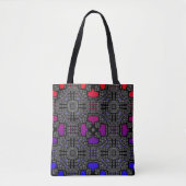 Deel dertien's caleidoscoop art acht tote bag (Voorkant)