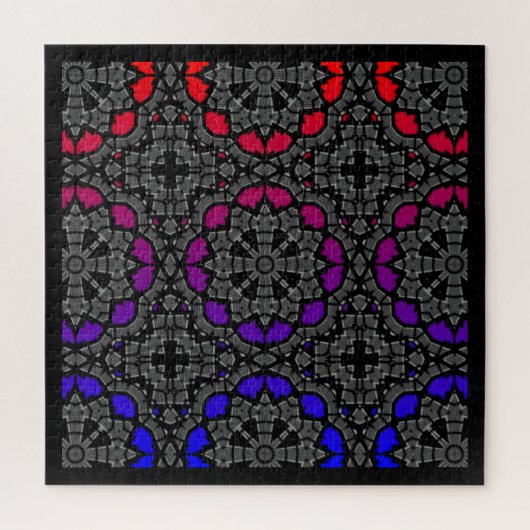 Deel dertien's caleidoscoop art achttien legpuzzel (Verticaal)
