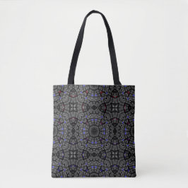 Deel dertien's caleidoscoop art achttien tote bag