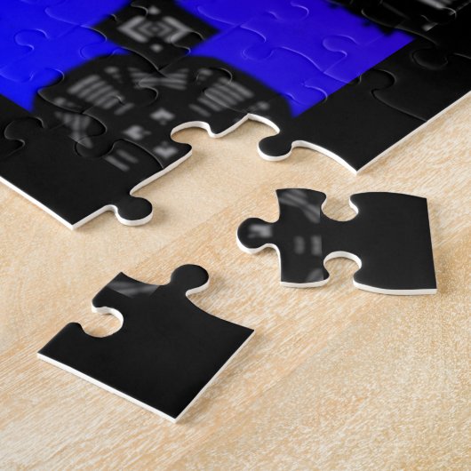 Deel dertien's caleidoscoop art drie legpuzzel (Zijkant)