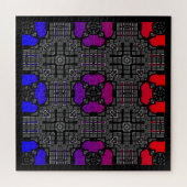 Deel dertien's caleidoscoop art drie legpuzzel (Horizontaal)