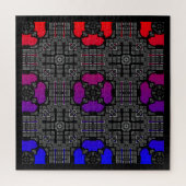 Deel dertien's caleidoscoop art drie legpuzzel (Verticaal)