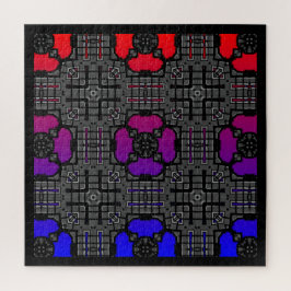 Deel dertien's caleidoscoop art drie legpuzzel