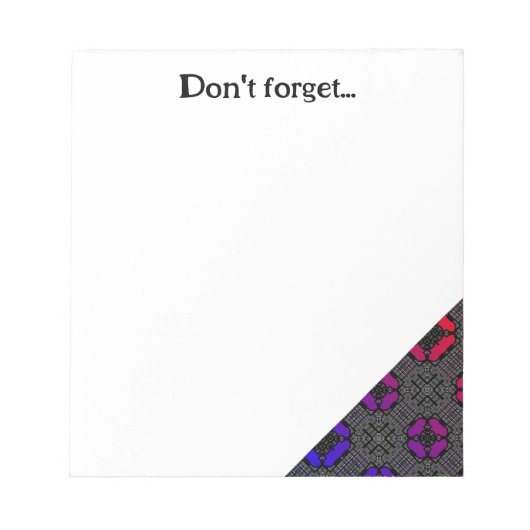 Deel dertien's caleidoscoop art drie notitieblok (Voorkant)