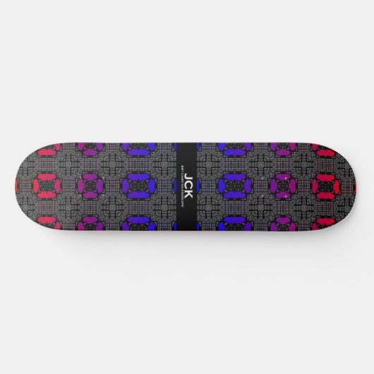 Deel dertien's caleidoscoop art drie persoonlijk skateboard (Horizontaal)