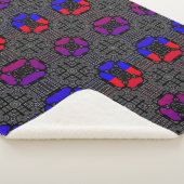 Deel dertien's caleidoscoop art drie sherpa deken (3/4)