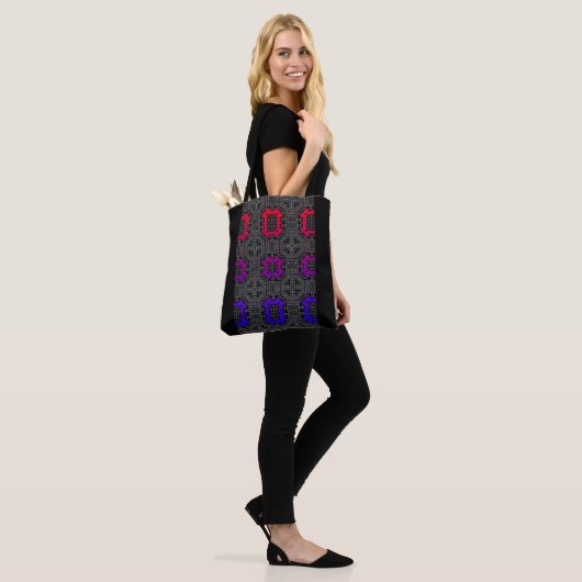 Deel dertien's caleidoscoop art drie tote bag (Op model)