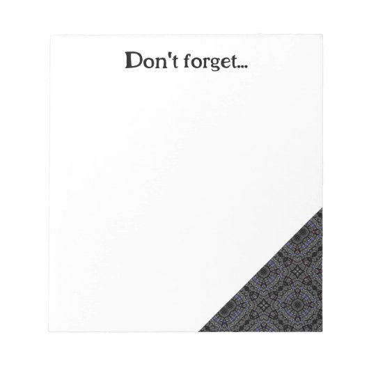 Deel dertien's caleidoscoop art negen notitieblok (Voorkant)