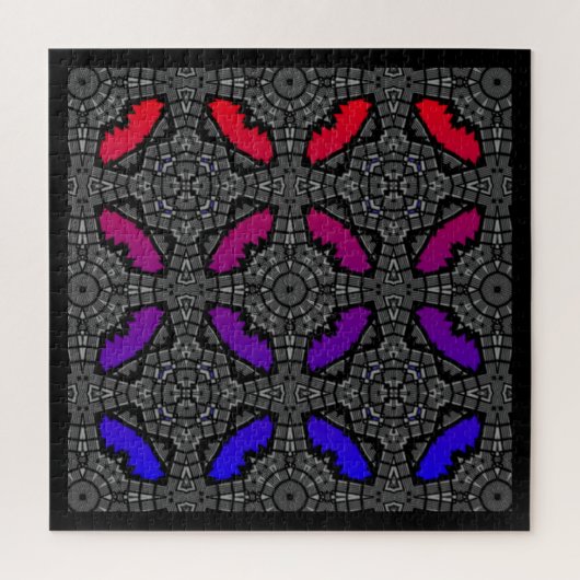 Deel dertien's caleidoscoop art negentien legpuzzel (Verticaal)
