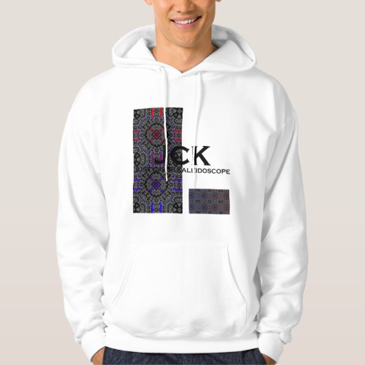 Deel dertien's caleidoscoop art veertien hoodie (Voorkant)