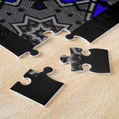 Deel dertien's caleidoscoop art veertien legpuzzel (Zijkant)