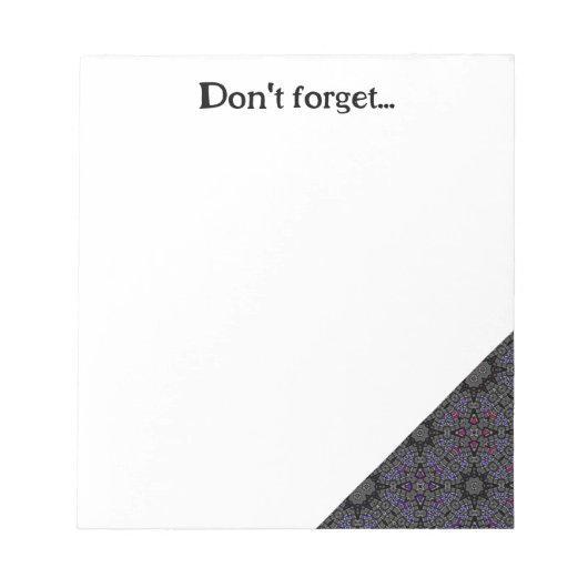 Deel dertien's caleidoscoop art vijftien notitieblok (Voorkant)