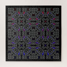 Deel dertien's caleidoscoop art zes legpuzzel