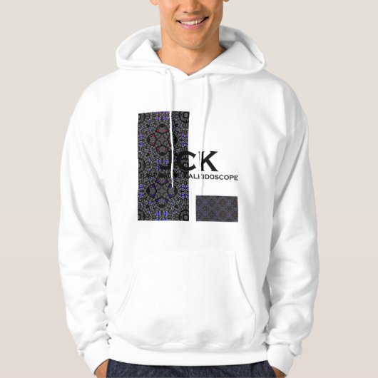 Deel dertien's caleidoscoop art zestien hoodie (Voorkant)