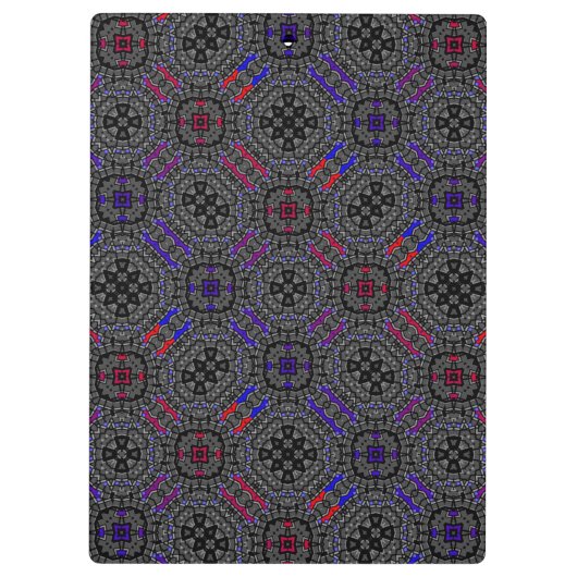 Deel dertien's caleidoscoop art zeven klembord (Achterkant)