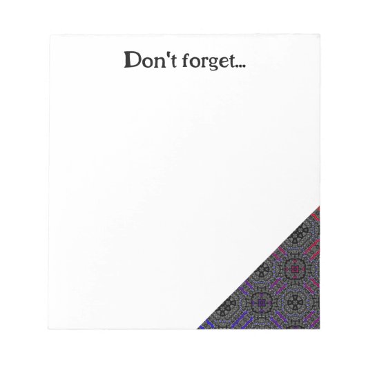 Deel dertien's caleidoscoop art zeven notitieblok (Voorkant)