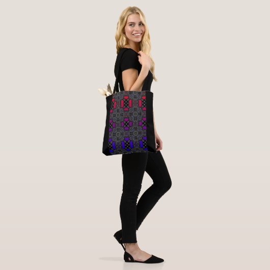 Deel dertien's caleidoscoop art zeven tote bag (Op model)