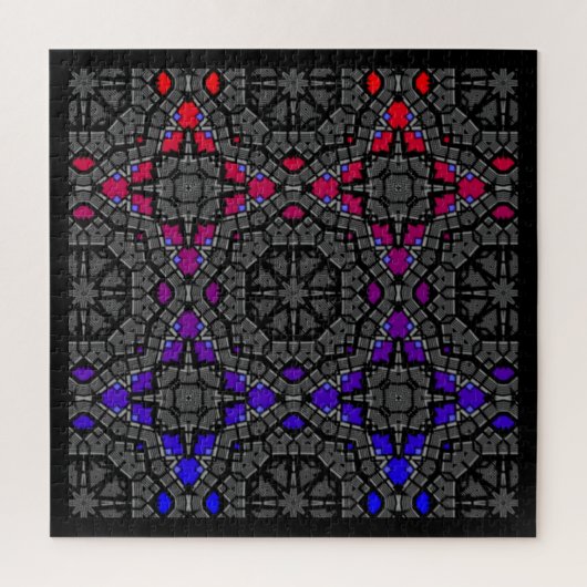 Deel dertien's caleidoscoop art zeventien legpuzzel (Verticaal)