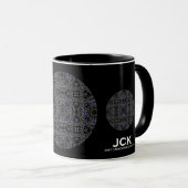 Deel dertien's caleidoscoop art zeventien mok (Voorkant rechts)