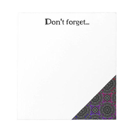 Deel dertien's caleidoscoop art zeventien notitieblok (Voorkant)