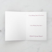 Deel deze speciale dag Huwelijkskaart - Aanpasbaar (Binnen)