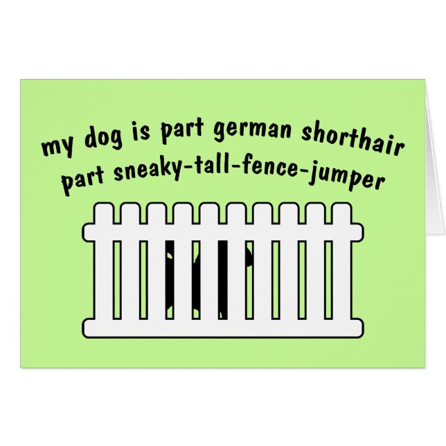 Deel Duits Shorthair Deel Fence-Jumper (Voorkant Horizontaal)