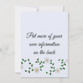 Deel een Afbeelding Prom met Sweet Daisies Kaart (Achterkant)