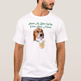 Deel een bier met uw beste vriend t-shirt