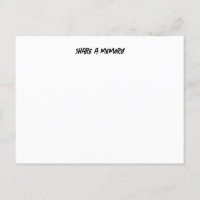 Deel een briefkaart van het geheugen