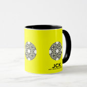 Deel een caleidoscoop art negentien mok (Voorkant rechts)