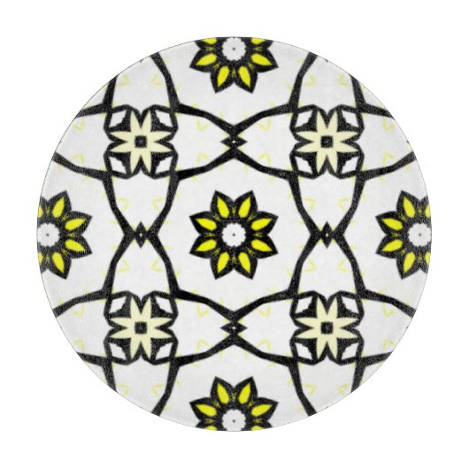 Deel een caleidoscoop art negentien snijplank (Voorkant)