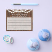 Deel een Datum Idee Rustic Vrijgezellenfeest Card Flyer (Enkel)