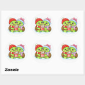 Deel een drankje ronde sticker (Vel)