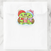 Deel een drankje ronde sticker (Tas)