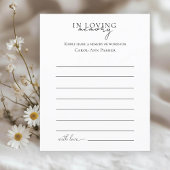 Deel een geheugen begrafenisdienst aanwezigheid