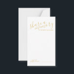 'Deel een geheugen' Gold Modern Script Weddenschap Advieskaart<br><div class="desc">Voeg een persoonlijke aanraking aan uw bruiloft toe met een modern manuscript trouwadvies en wenst kaart. Deze kaart heeft een titel "share a memory" in de gouden moderne scriptletterstijl en details in de gouden moderne sans serif lettertypestijl op de witte achtergrond. Opmerking: de details van de folie worden gesimuleerd in...</div>