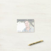 Deel een geheugen Modern Script Photo Funeral Post-it® Notes (Op bureau)