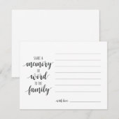 Deel een geheugen of een woord aan de kaart van he (Voorkant / Achterkant)