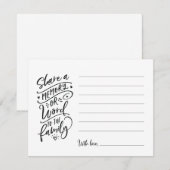 Deel een geheugen of een woord aan de kaart van he (Voorkant / Achterkant)