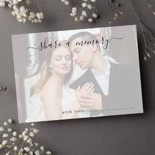 Deel een Geheugenfoto Wedding Bedankkaart