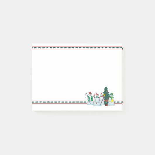 deel een glimlach-sneeuwpop van 15v4 achter de han post-it® notes (Voorkant)