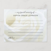 Deel een herinnering bloem roos rouwkaart briefkaart (Voorkant)